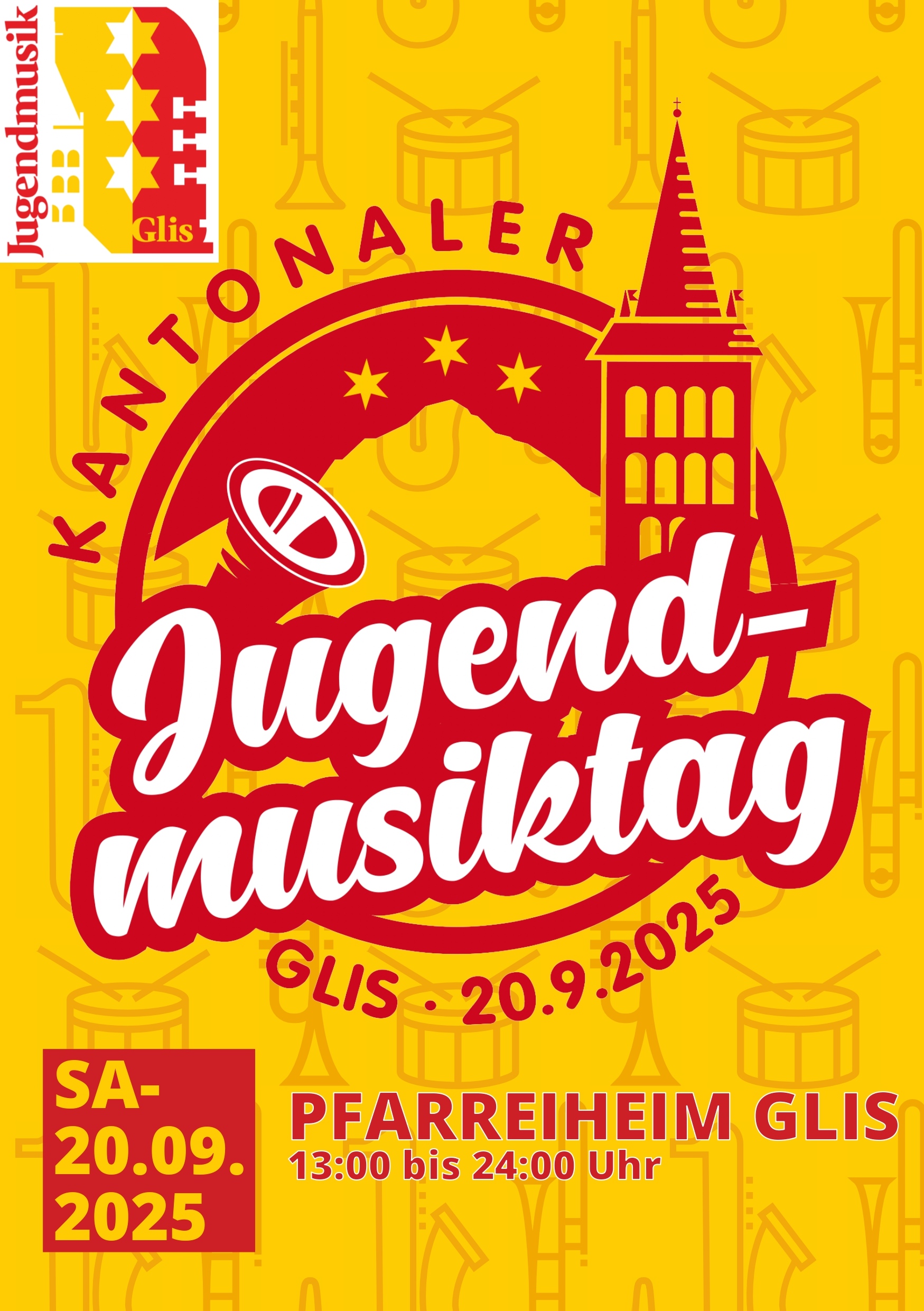 Plakat Glishorn spielt Mozart